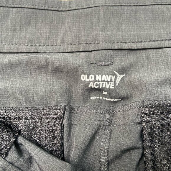 Old Navy Active Flat Front Chino Shorts Dark Gray Men's Size 30 - Picture 2 of 6